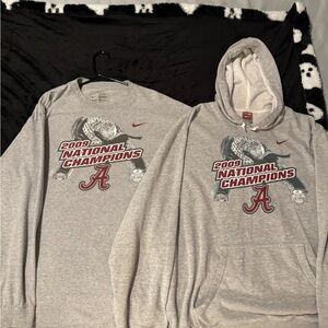 Gray Nike Hoodie with Graphic Print